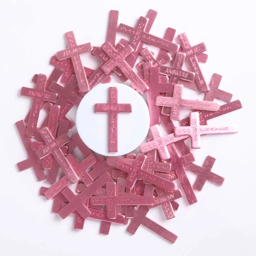 POCKET CROSS GOD ANSWERS PRAYERS PINK 1000PK