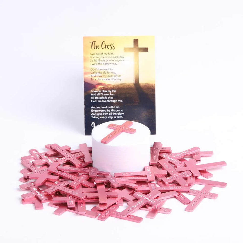 POCKET CROSS I CAN DO ALL THINGS PINK PK200
