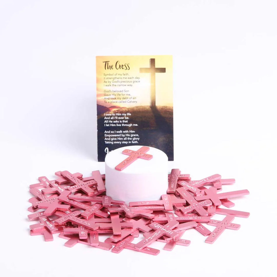 POCKET CROSS I CAN DO ALL THINGS PINK 1000PK
