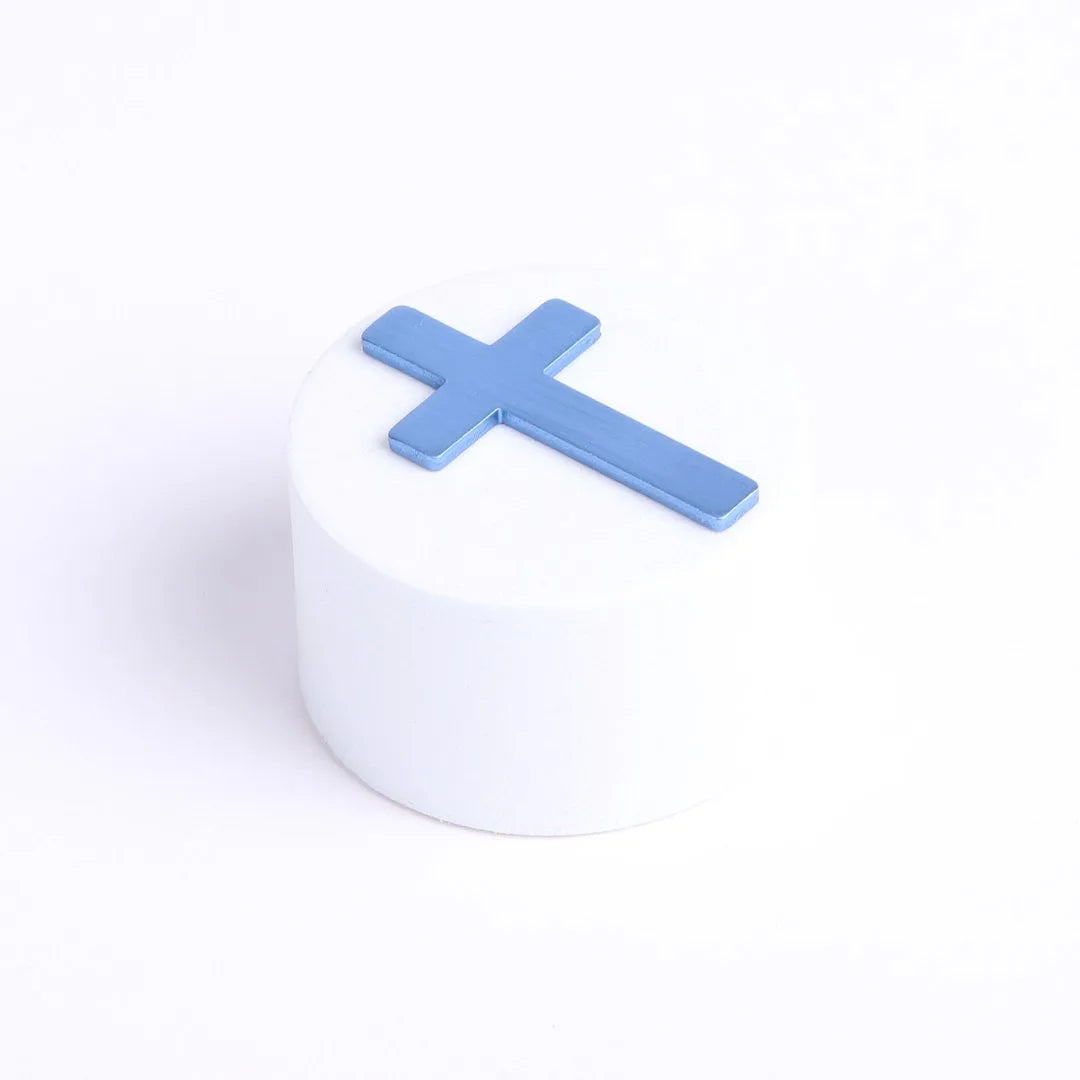 POCKET CROSS BLANK BLUE PK200