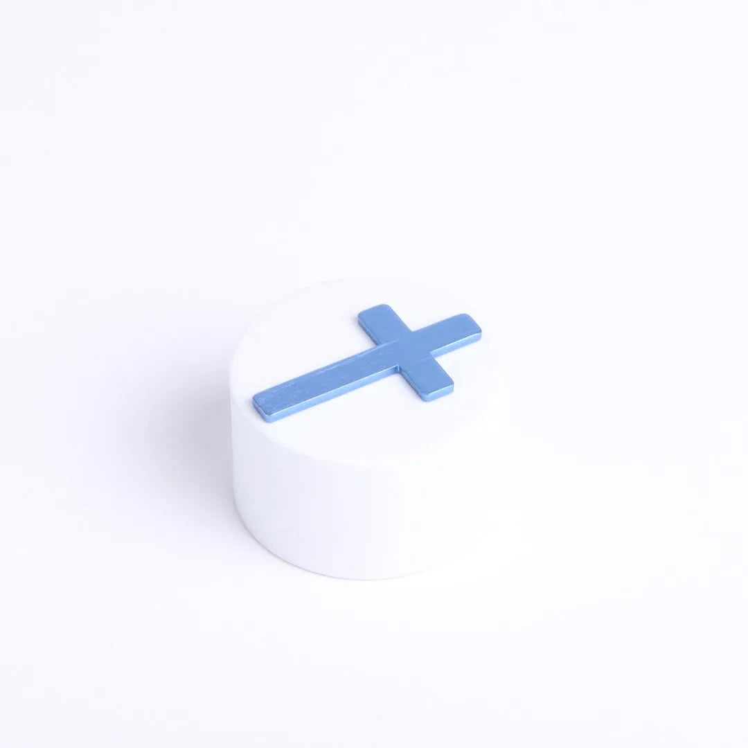 POCKET CROSS BLANK BLUE PK200