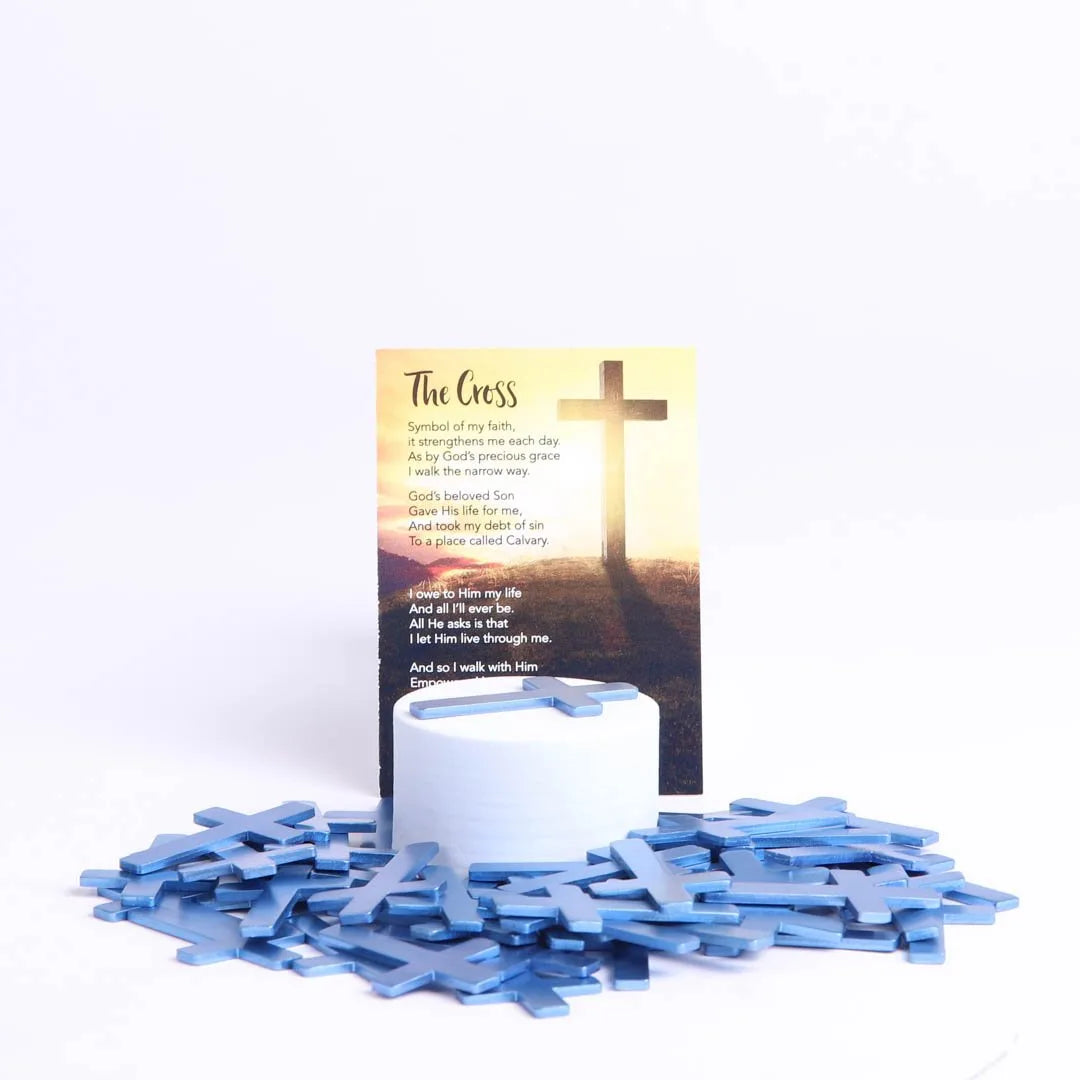 POCKET CROSS BLANK BLUE1000PK