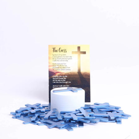 POCKET CROSS BLANK BLUE1000PK