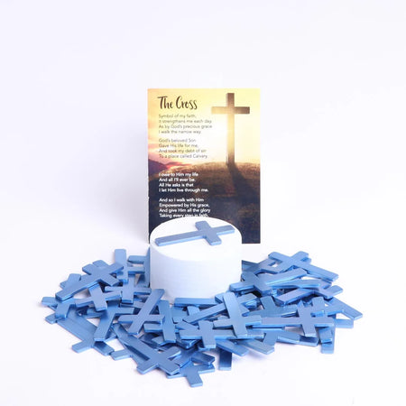 POCKET CROSS BLANK BLUE1000PK