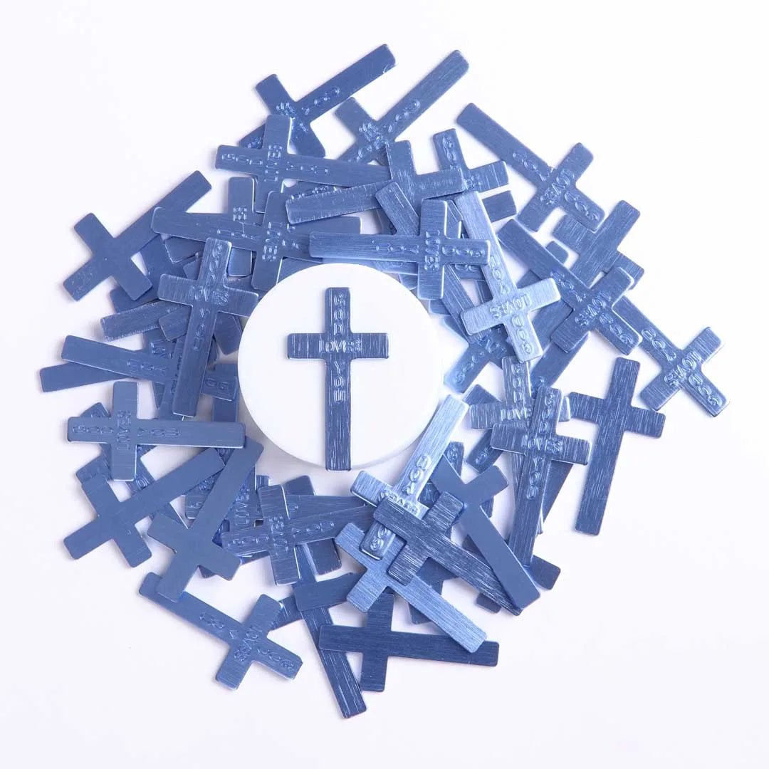 POCKET CROSS GOD LOVES YOU BLUE PK200