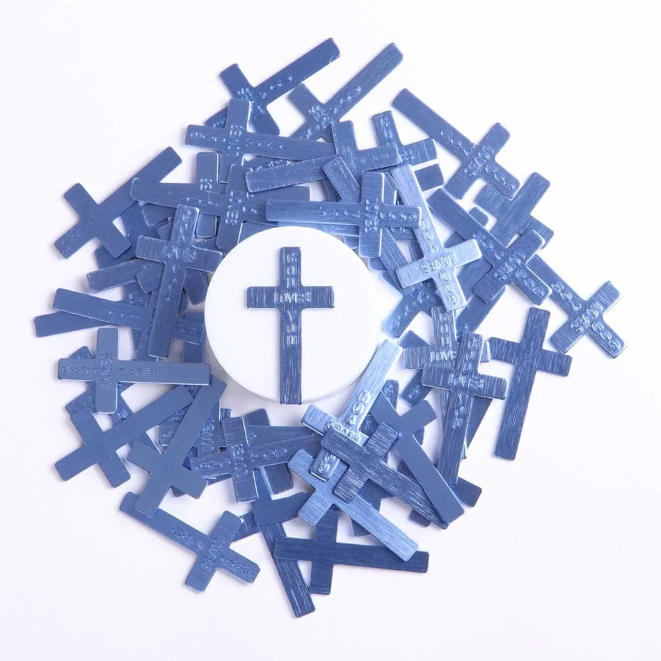POCKET CROSS GOD LOVES YOU BLUE PK200