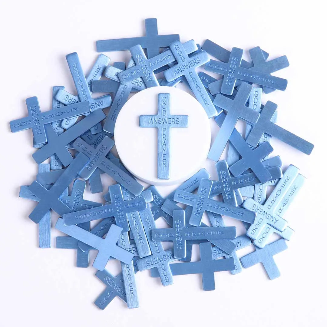 POCKET CROSS GOD ANSWERS PRAYERS BLUE 1000PK