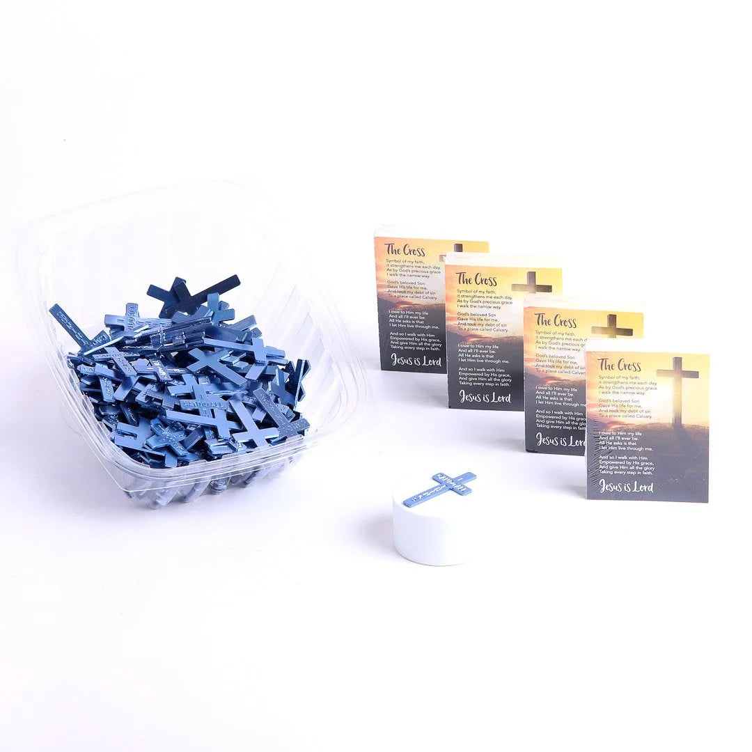 POCKET CROSS I CAN DO ALL THINGS BLUE PK200