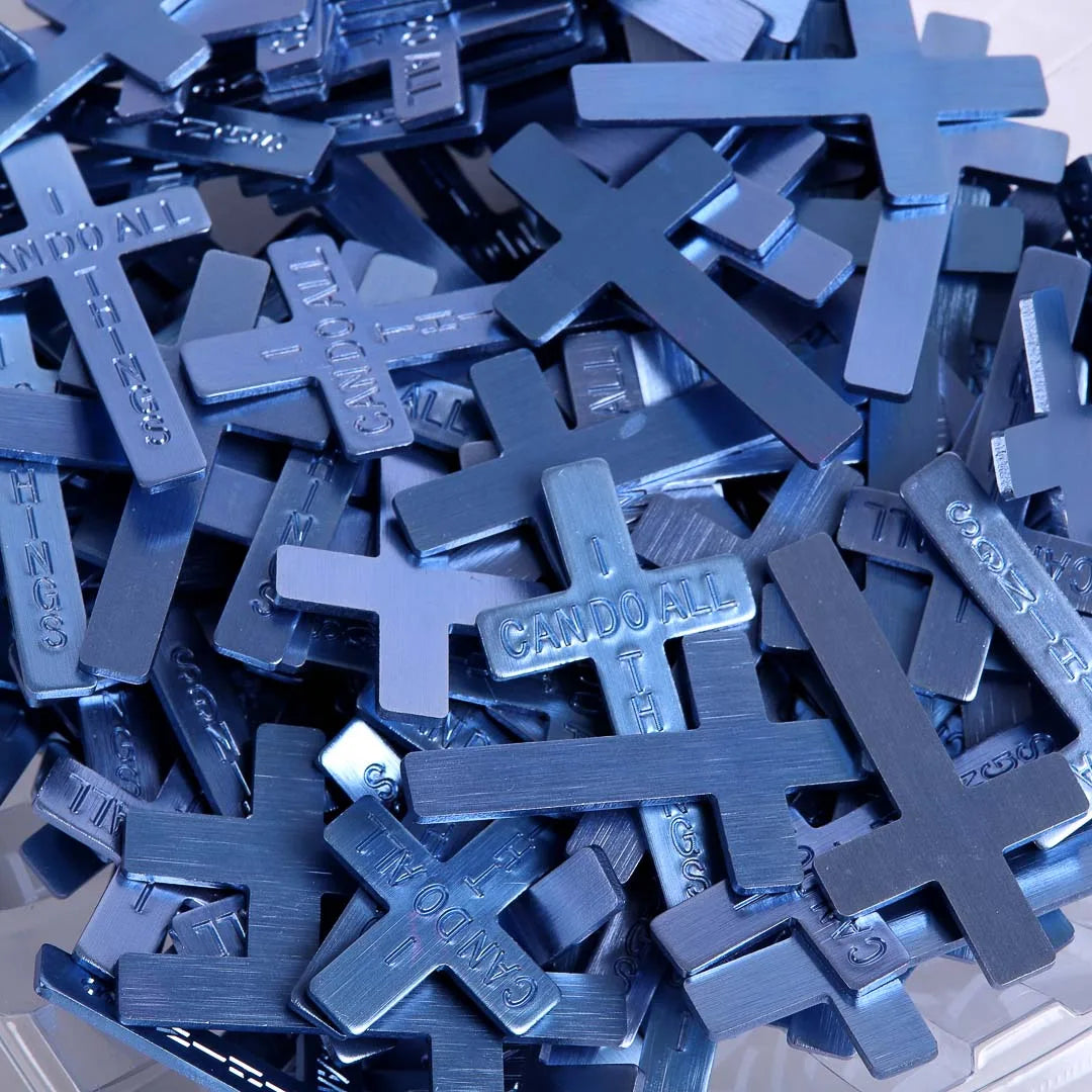 POCKET CROSS I CAN DO ALL THINGS BLUE PK200