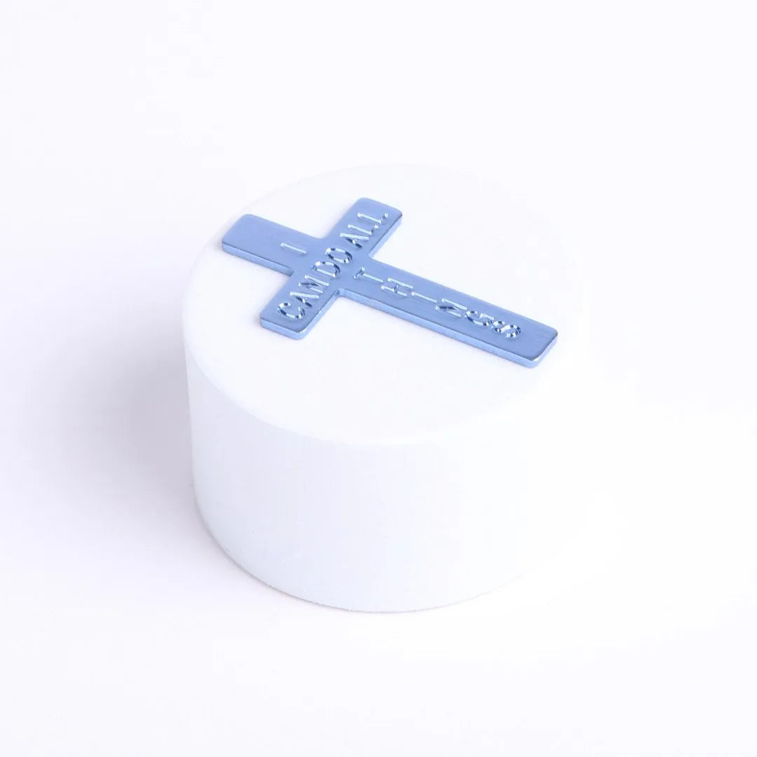 POCKET CROSS I CAN DO ALL THINGS BLUE PK200