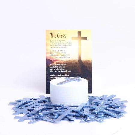 POCKET CROSS I CAN DO ALL THINGS BLUE PK200