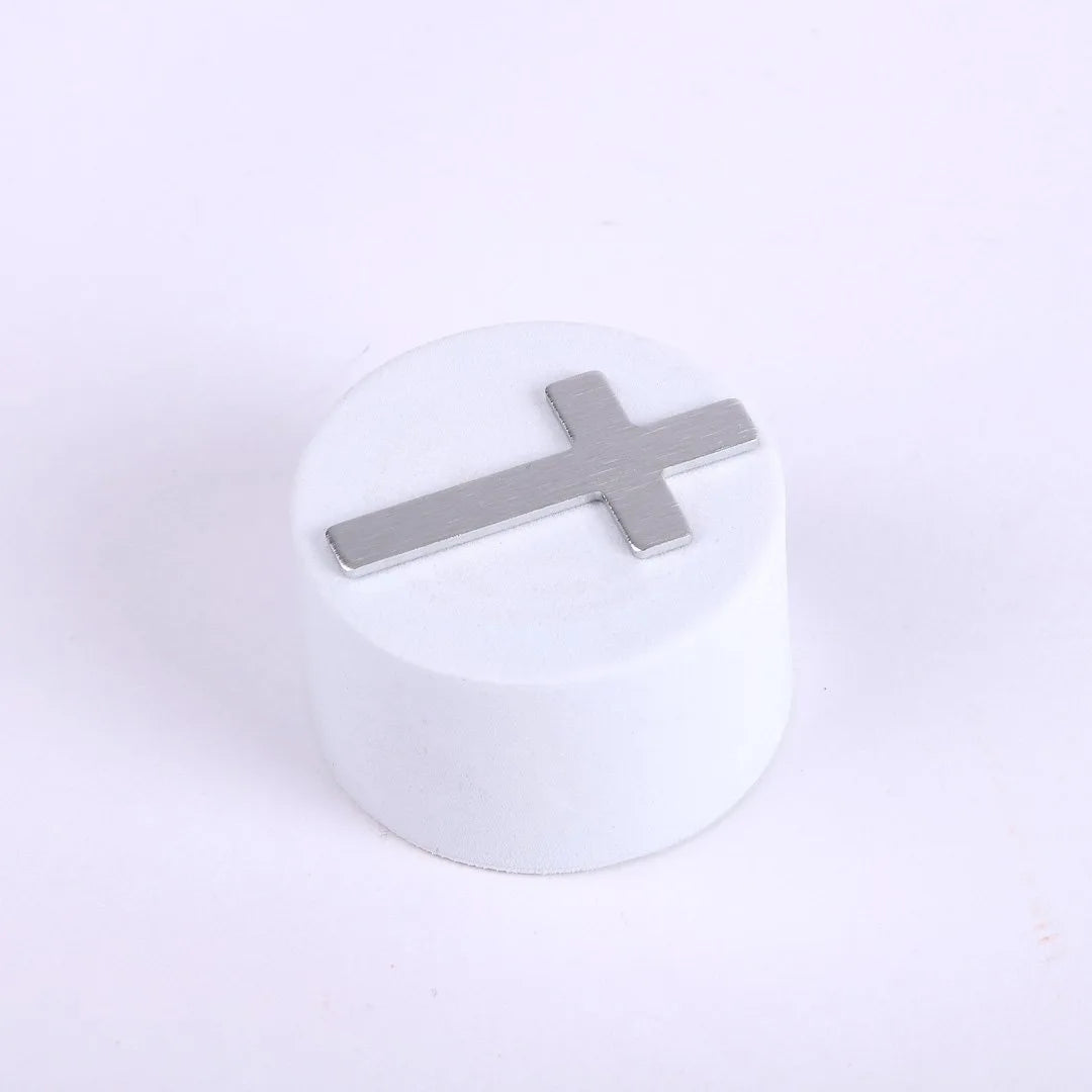 POCKET CROSS BLANK SILVER PK50