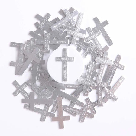 POCKET CROSS I CAN DO ALL THINGS SILVER PK50