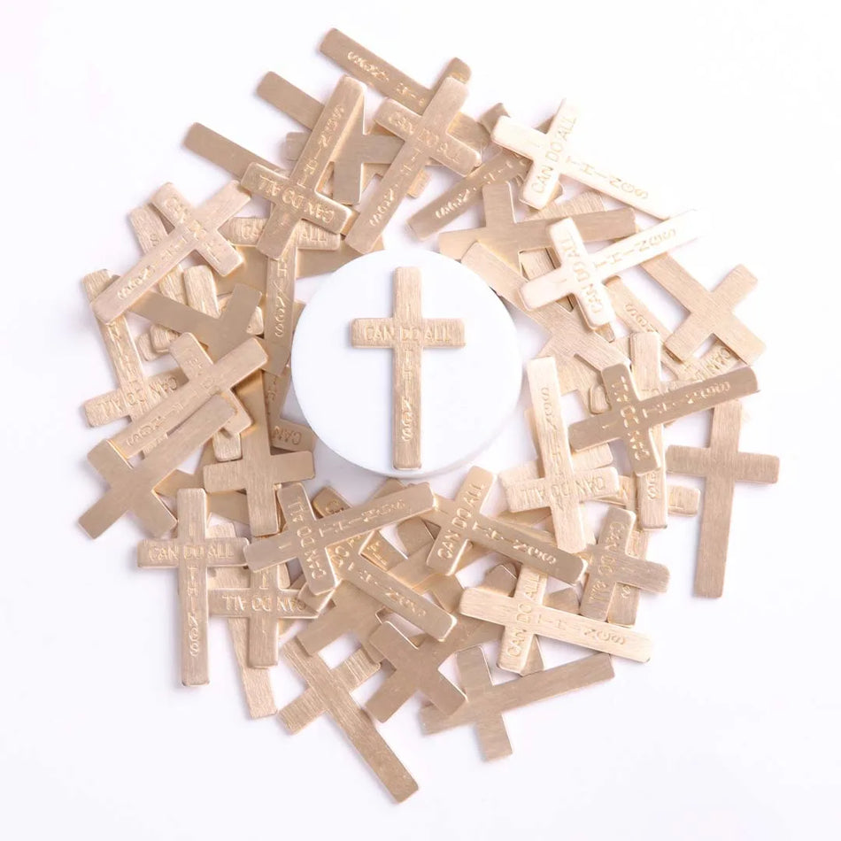 POCKET CROSS I CAN DO ALL THINGS GOLD PK50