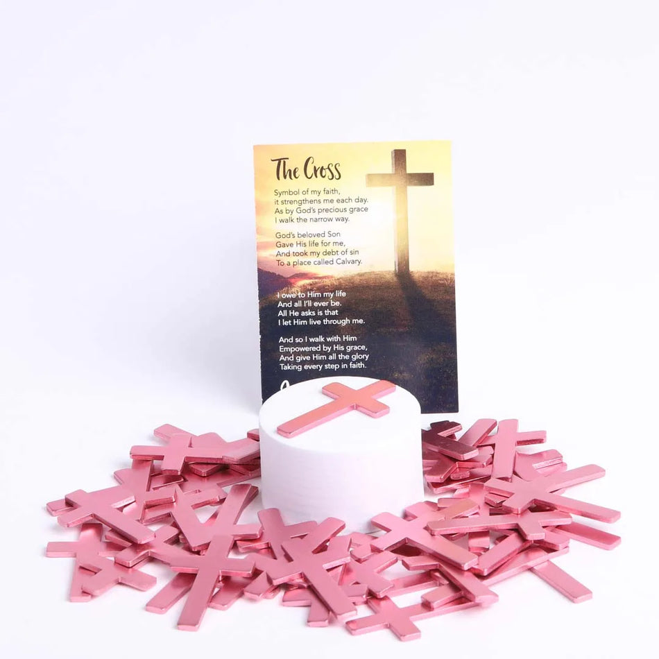 POCKET CROSS BLANK PINK PK50