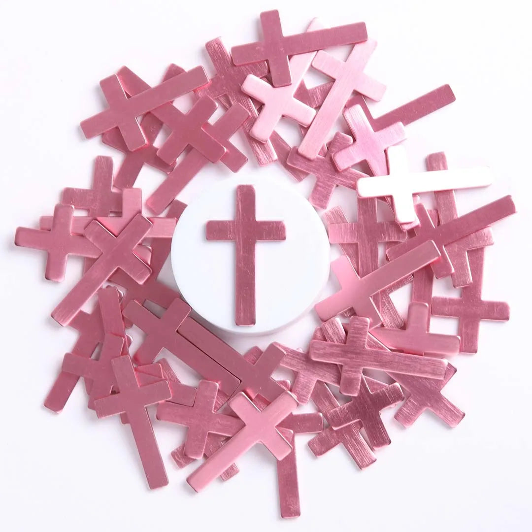 POCKET CROSS BLANK PINK PK50