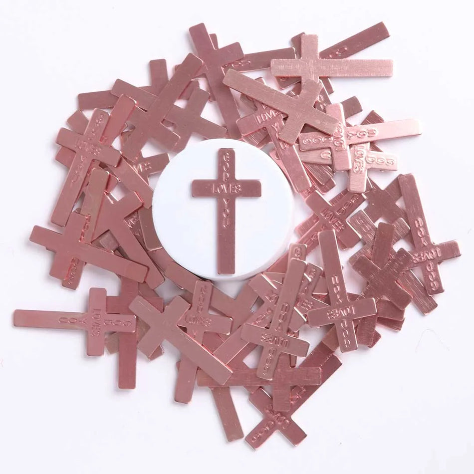 POCKET CROSS GOD LOVES YOU PINK PK50