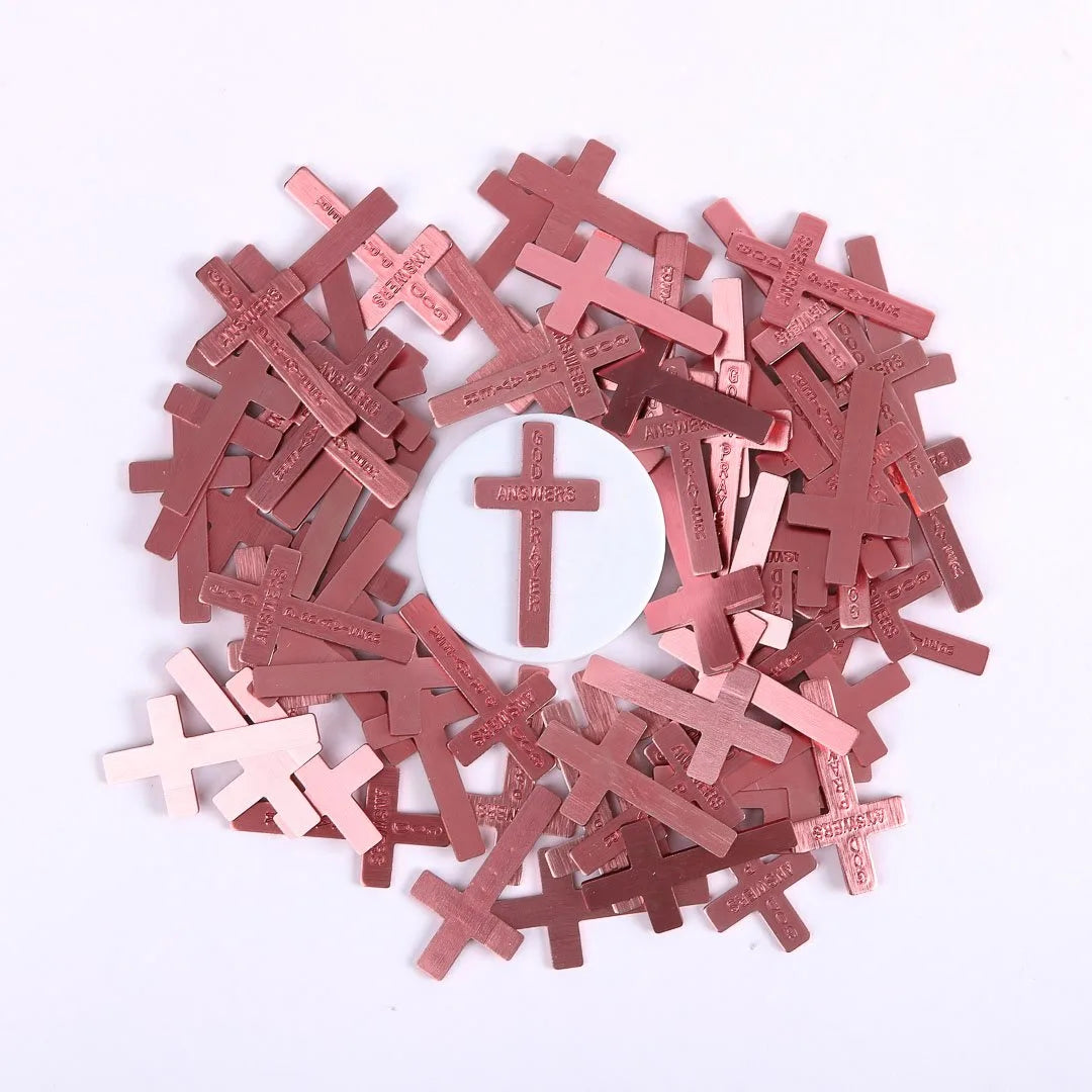 POCKET CROSS GOD ANSWERS PRAYERS PINK PK50