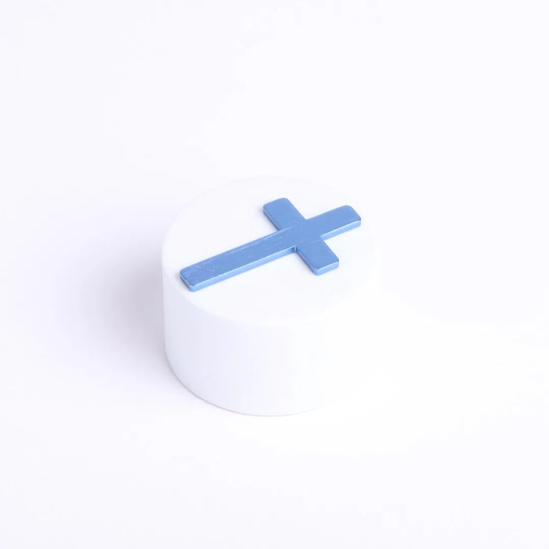POCKET CROSS BLANK BLUE PK50