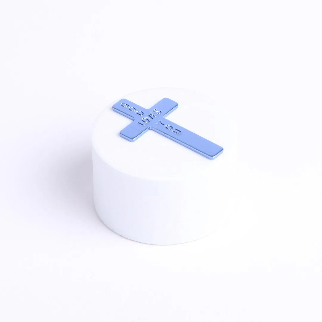 POCKET CROSS GOD LOVES YOU BLUE PK50