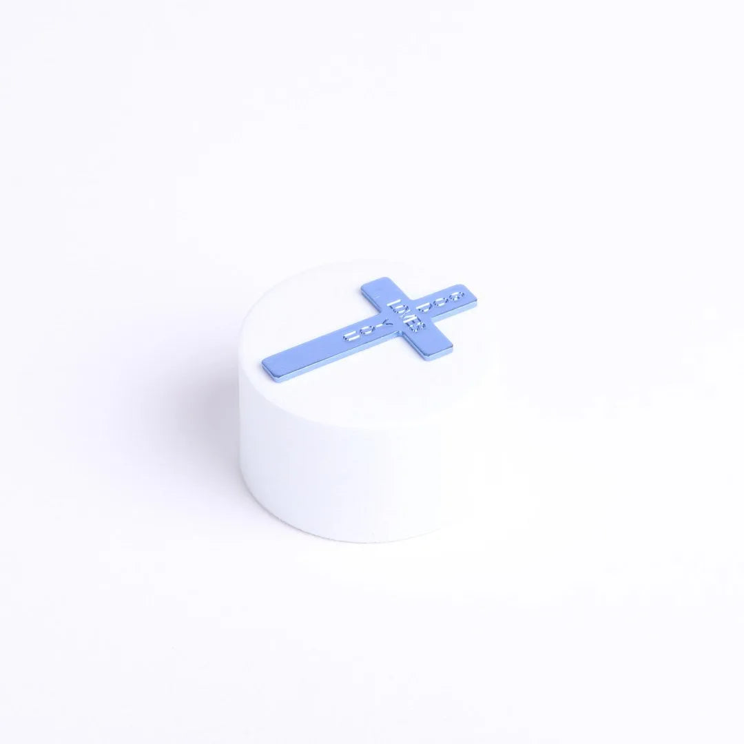 POCKET CROSS GOD LOVES YOU BLUE PK50