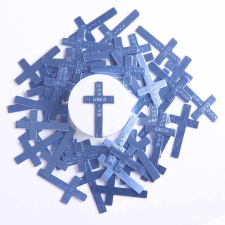 POCKET CROSS GOD LOVES YOU BLUE PK50