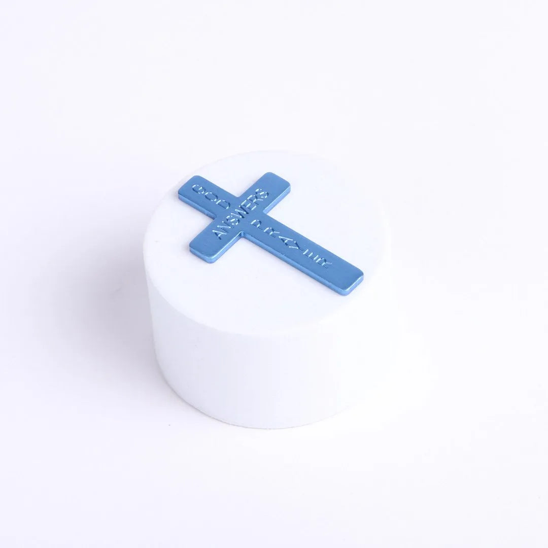 POCKET CROSS GOD ANSWERS PRAYERS BLUE PK50