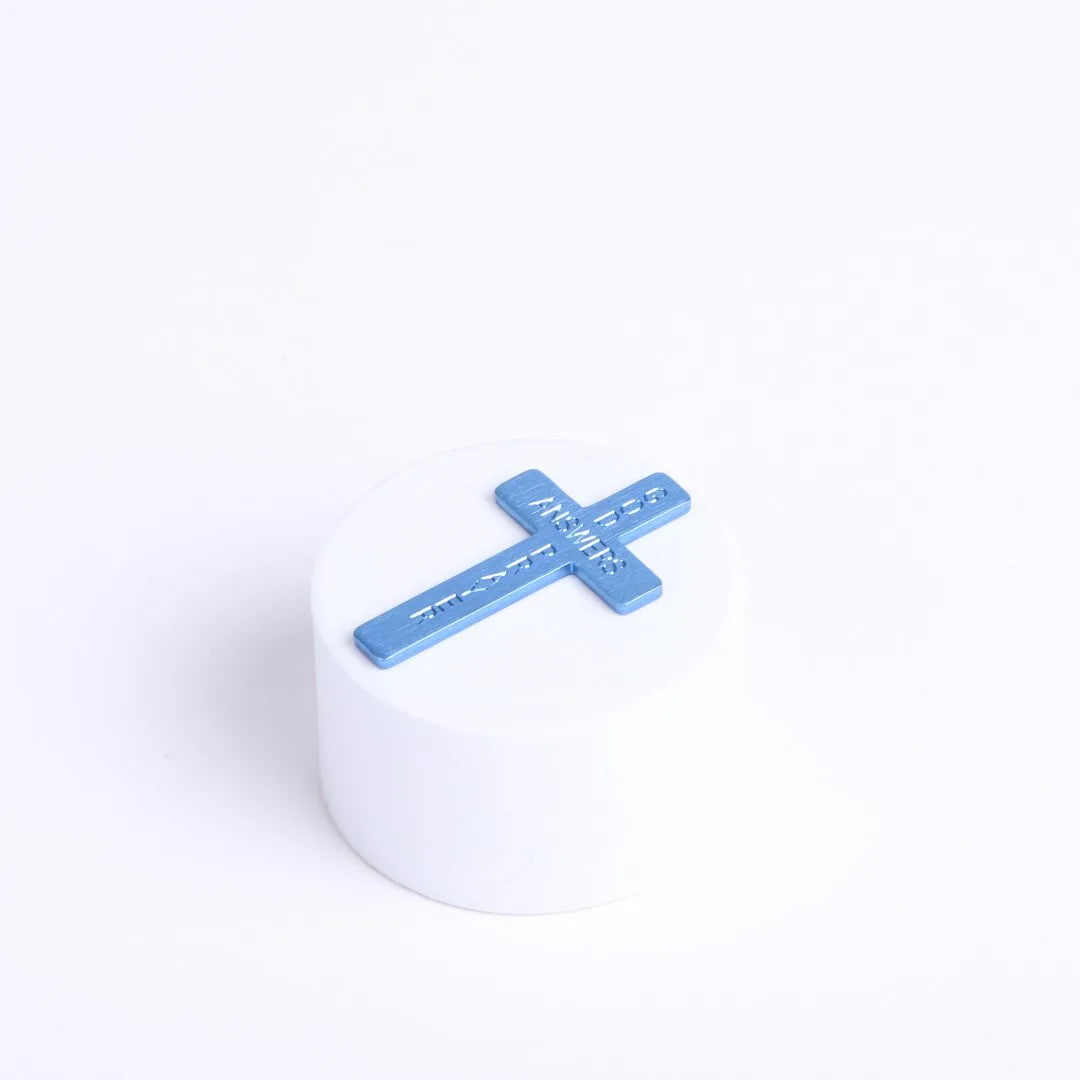 POCKET CROSS GOD ANSWERS PRAYERS BLUE PK50