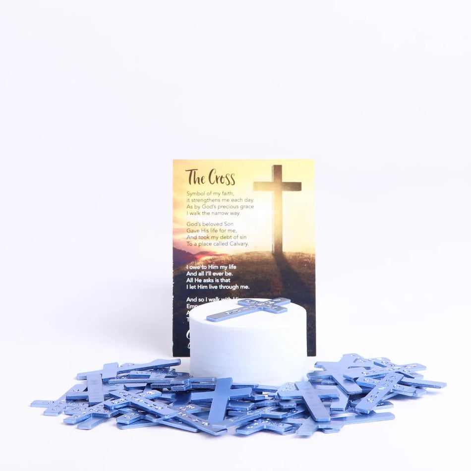 POCKET CROSS AMAZING GRACE BLUE PK1000