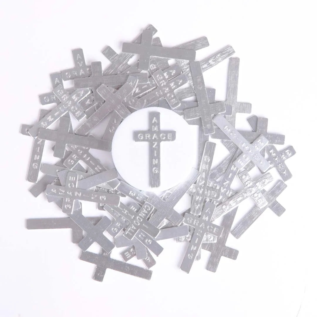 POCKET CROSS AMAZING GRACE SILVER PK50