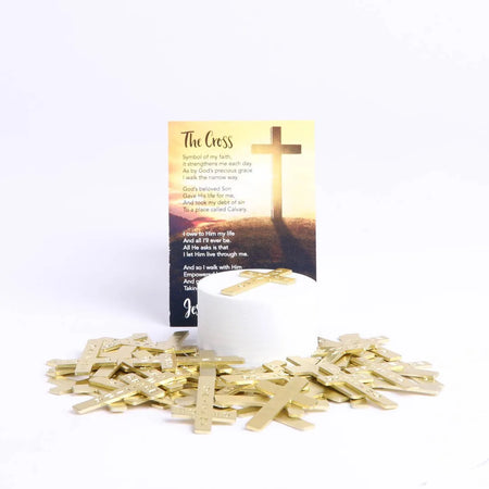 POCKET CROSS AMAZING GRACE GOLD PK50