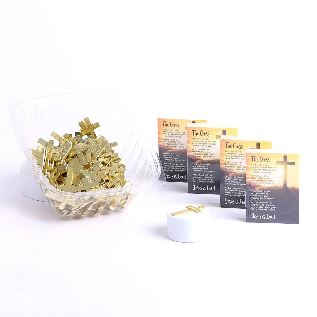 POCKET CROSS AMAZING GRACE GOLD 200PK