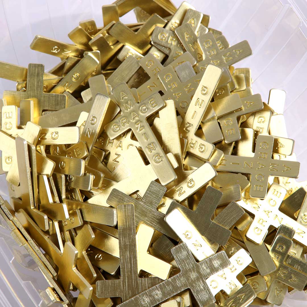 POCKET CROSS AMAZING GRACE GOLD 200PK