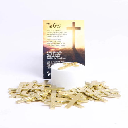POCKET CROSS AMAZING GRACE GOLD 200PK