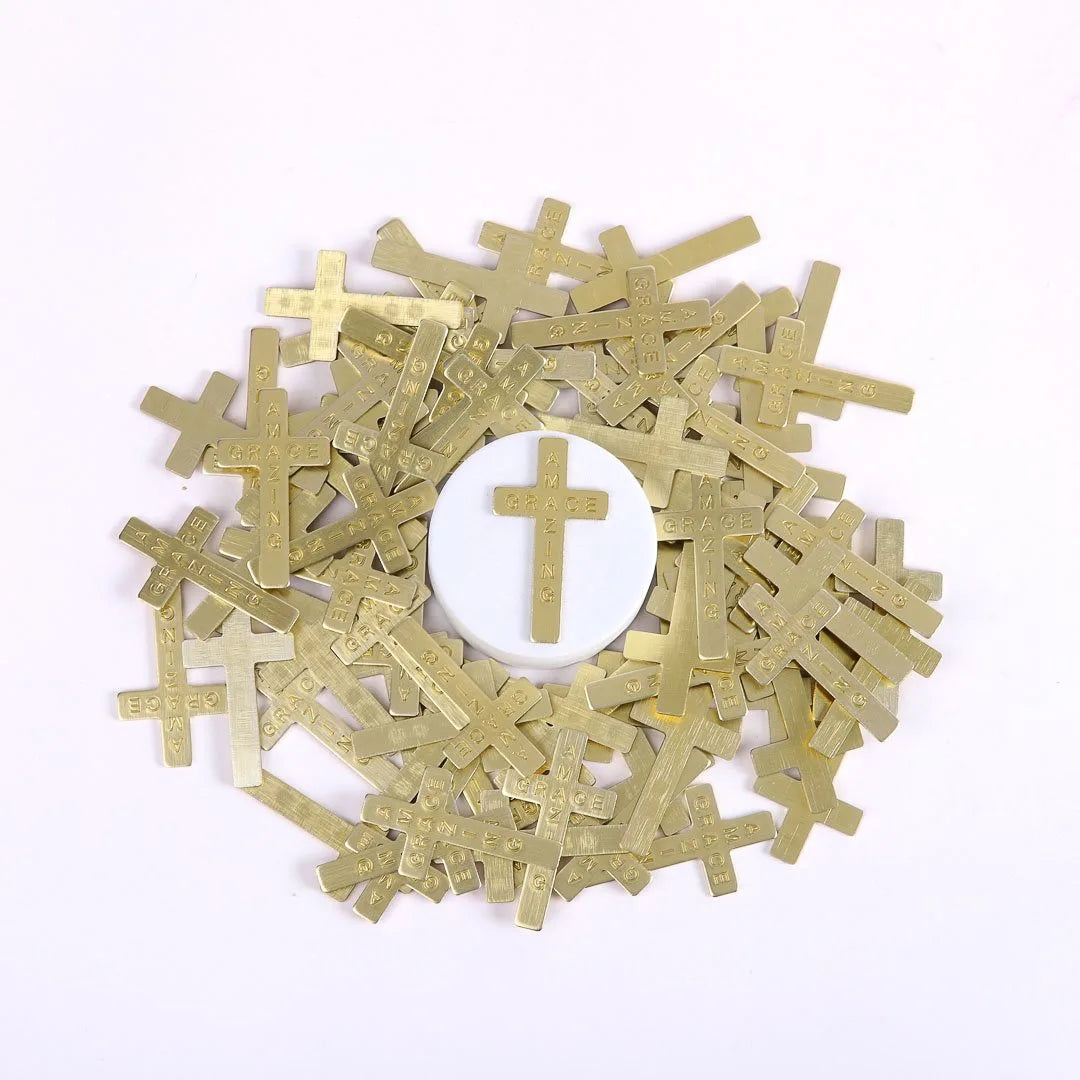 POCKET CROSS AMAZING GRACE GOLD 200PK