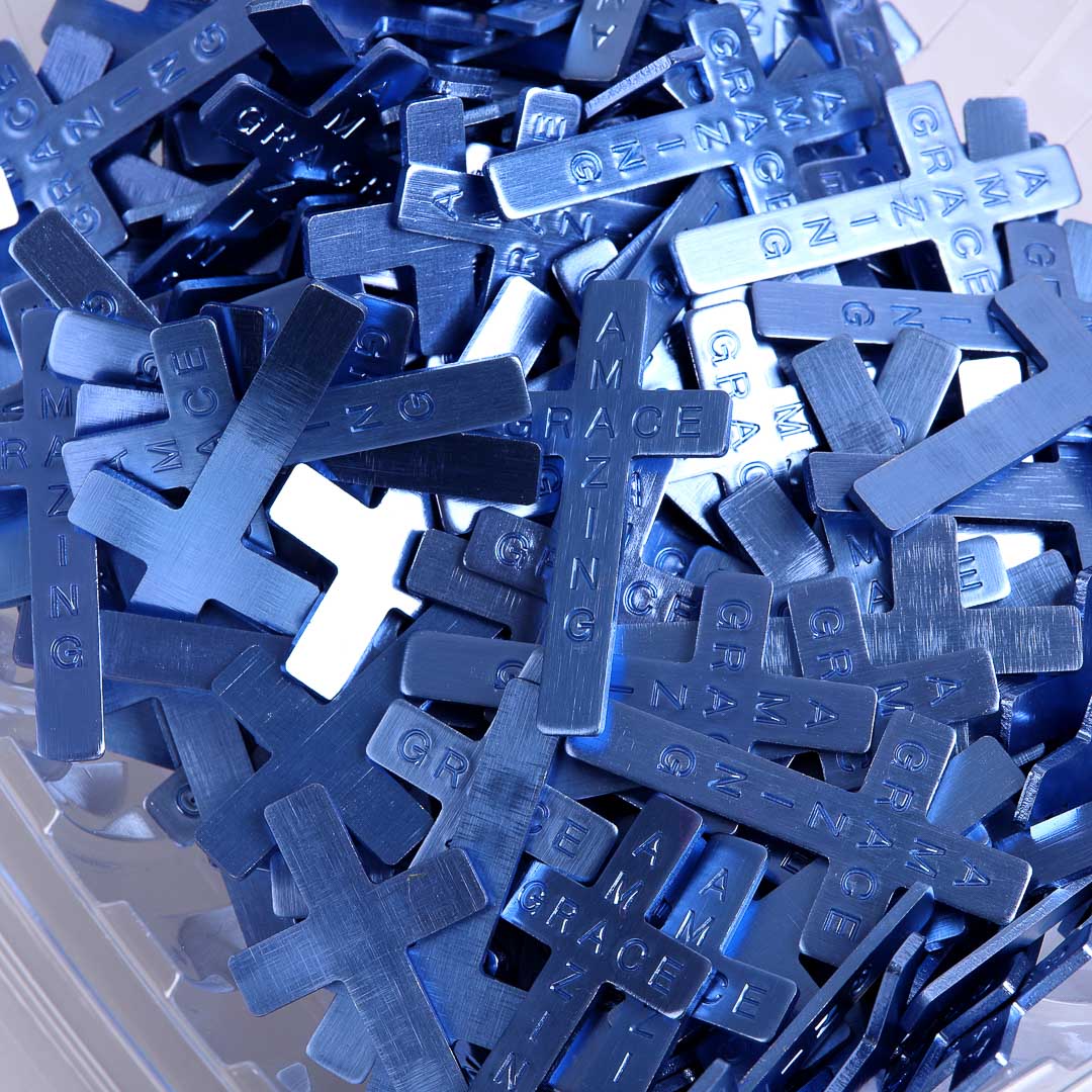 POCKET CROSS AMAZING GRACE BLUE PK200