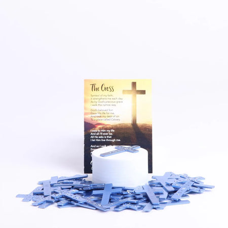 POCKET CROSS AMAZING GRACE BLUE PK200
