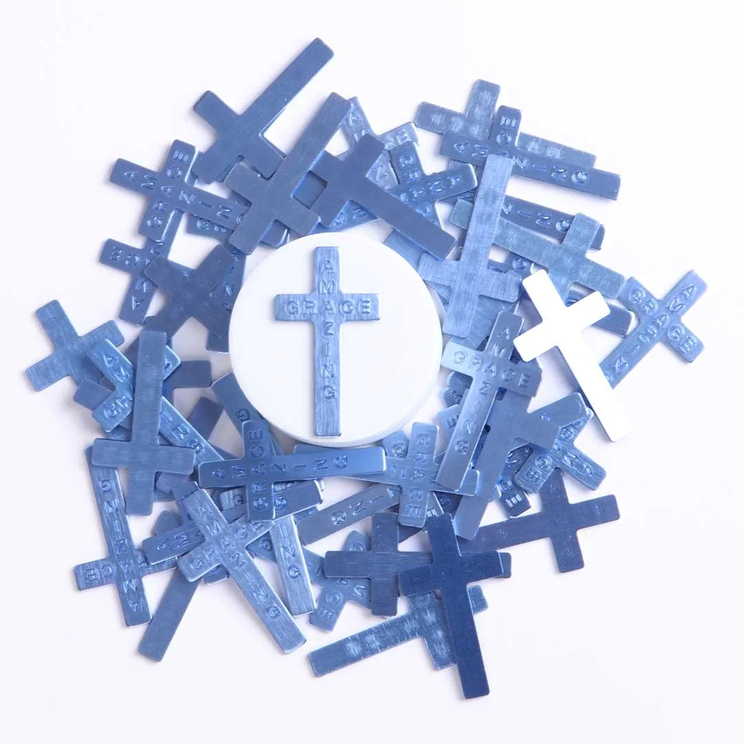 POCKET CROSS AMAZING GRACE BLUE PK200