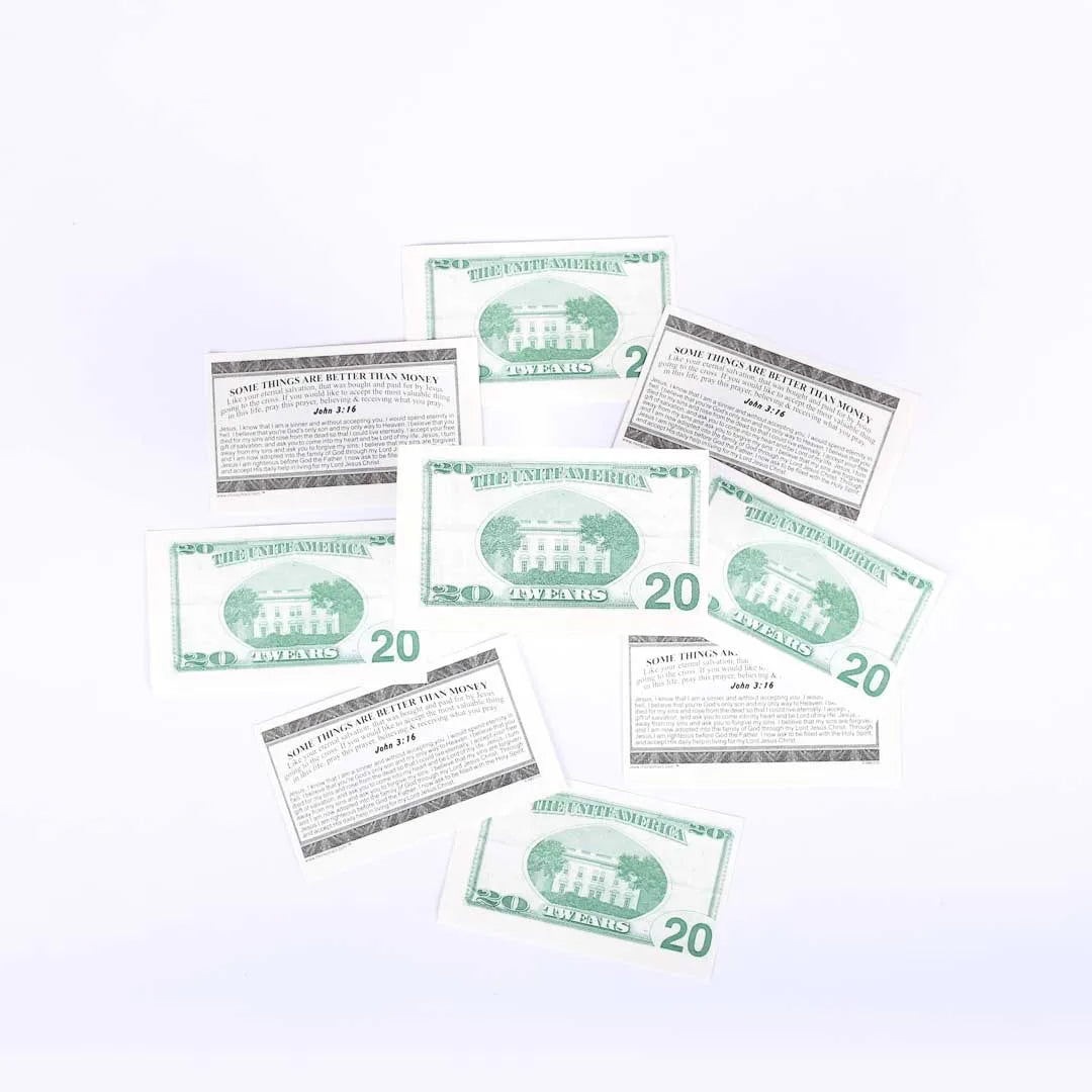 MONEY TRACT ($20.00) 3/100PK