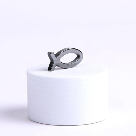 HEMATITE POCKET FISH W/ CARD PK50