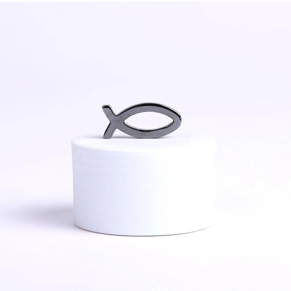 HEMATITE POCKET FISH W/ CARD DISPLAY PK1000