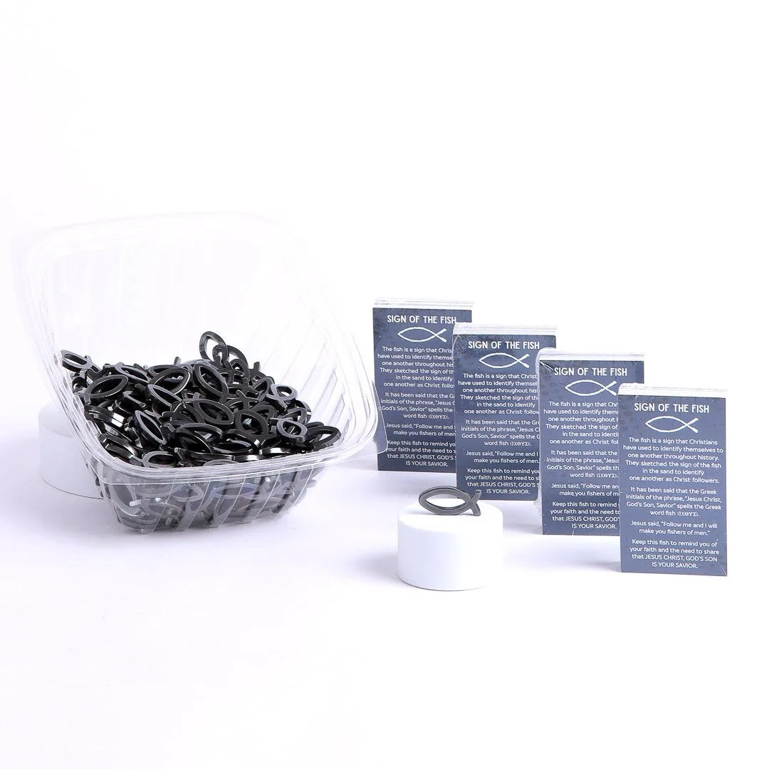 HEMATITE POCKET FISH W/ CARD DISPLAY PK1000