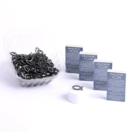 HEMATITE POCKET FISH W/ CARD DISPLAY PK1000