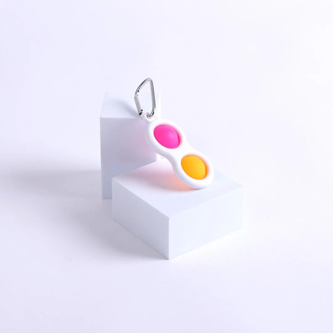 PEACE POPPER KEY CHAIN ASST COLORS