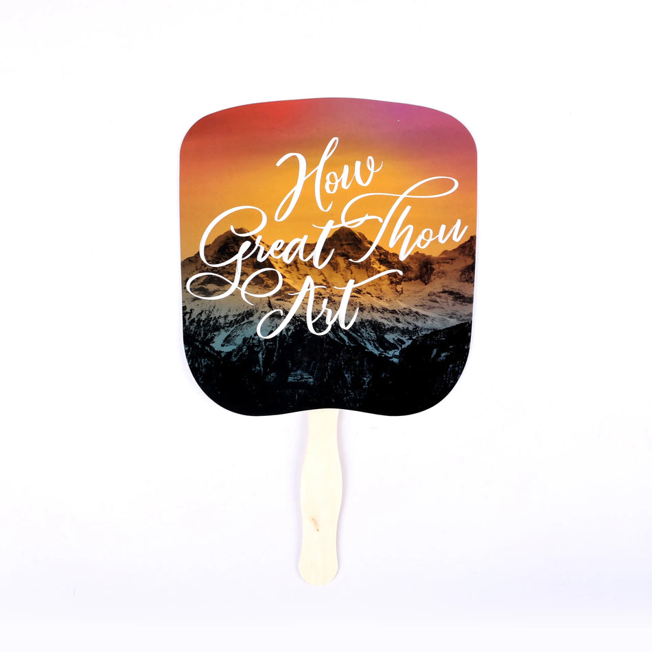HAND FAN HOW GREAT THOU ART PK50