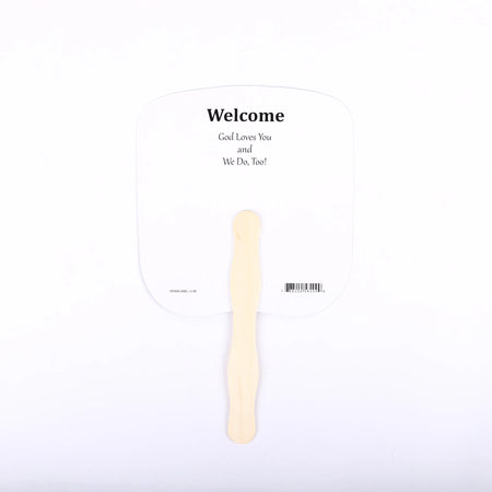 HAND FAN OLD RUGGED CROSS PK50