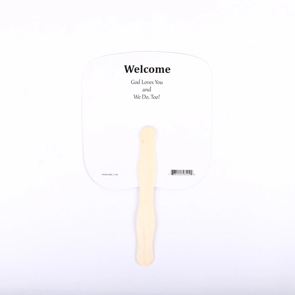 HAND FAN OLD RUGGED CROSS PK50