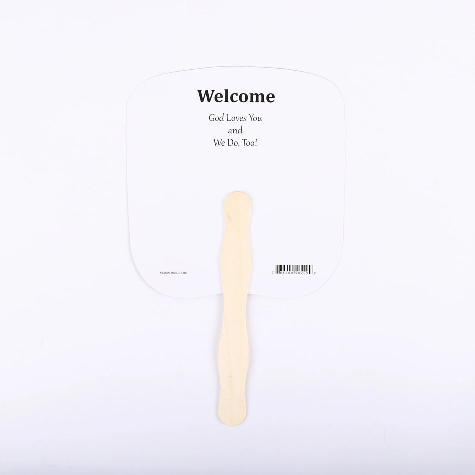 HAND FAN TEN COMMANDMENTS PK50