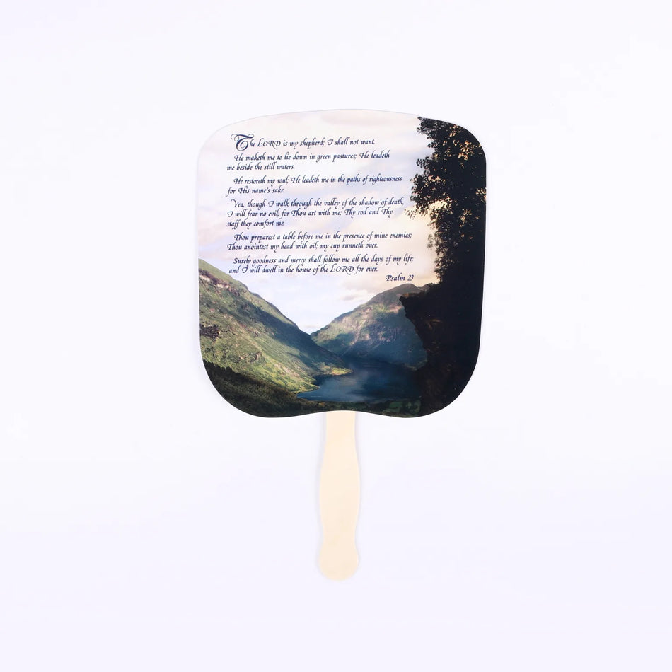 Hand Fan – 23Rd Psalm – Pack of 50
