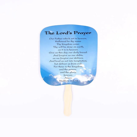 HAND FAN LORD'S PRAYER PK50